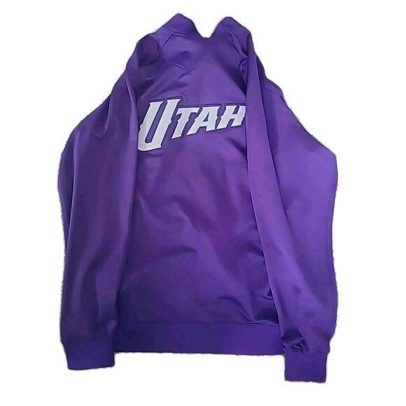 Utah Jazz Purple Dri Fit Nike Zip Coaches Jacket Jacket Size 3XLT New MSRP $140 - Picture 8 of 8